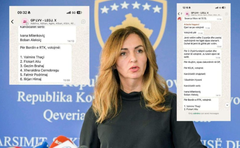 Mesazhet e grupit të VV së në WhatsApp  Sinkronizim i plotë për bordin e RTK së dhe Këshillin Gjyqësor