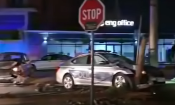 Aksident i rëndë në Gjilan  e përfshirë një veturë e policisë