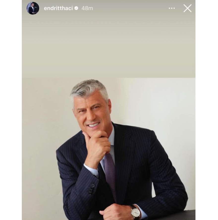 Hashim Thaçi i buzëqeshur  Endriti poston një fotografi të rrallë të ish presidentit
