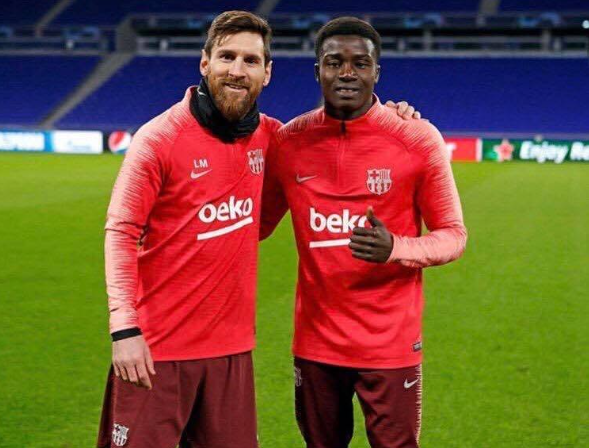 Dikur luante me Messin te Barcelona  dje u zyrtarizua te skuadra shqiptare