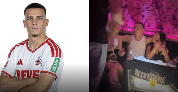 Flitet për një kalim te Dortmundi  talenti i Kolnit kapet në një klub nate me dy vajza 
